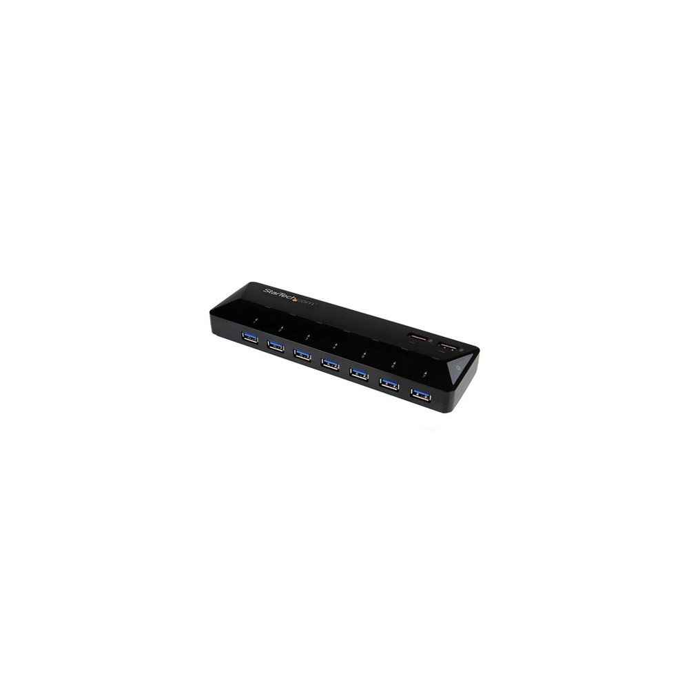 Startech.com concentrador usb 3.1 de 7 puertos - ladrón con puertos de carga y sincronización - hub con 2 puertos de 2,4a