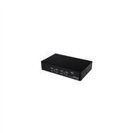 startech.com conmutador switch kvm 4 puertos ví­deo displayport dp hub concentrador usb 2.0 audio - 2560x1600 negro