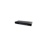 startech.com conmutador switch kvm 8 puertos de ví­deo vga hd15 usb 2.0 usb a y audio - 1u rack estante