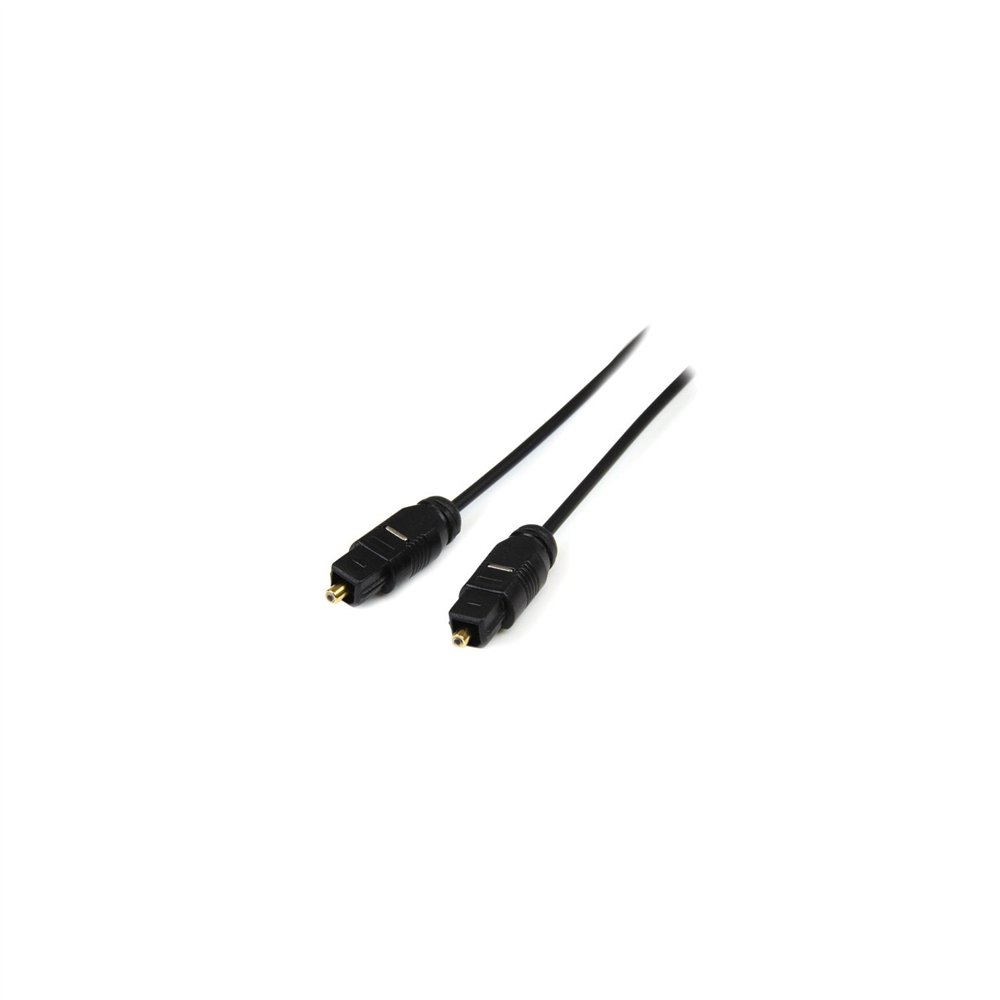 startech.com cable 4.5m toslink audio digital optico spdif delgado - negro
