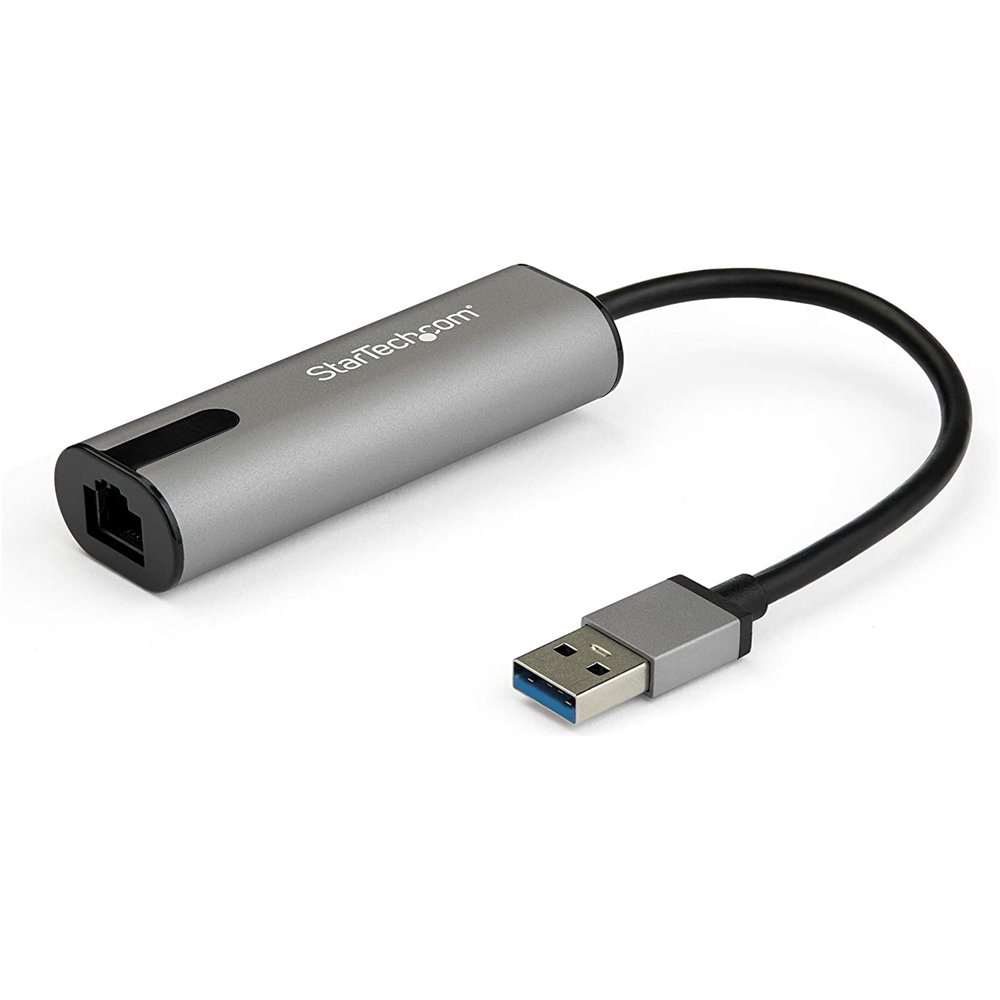 Startech.com adaptador de red ethernet usb-a a rj45 2,5 gigabit lan - 2.5gbase-t - negro gris