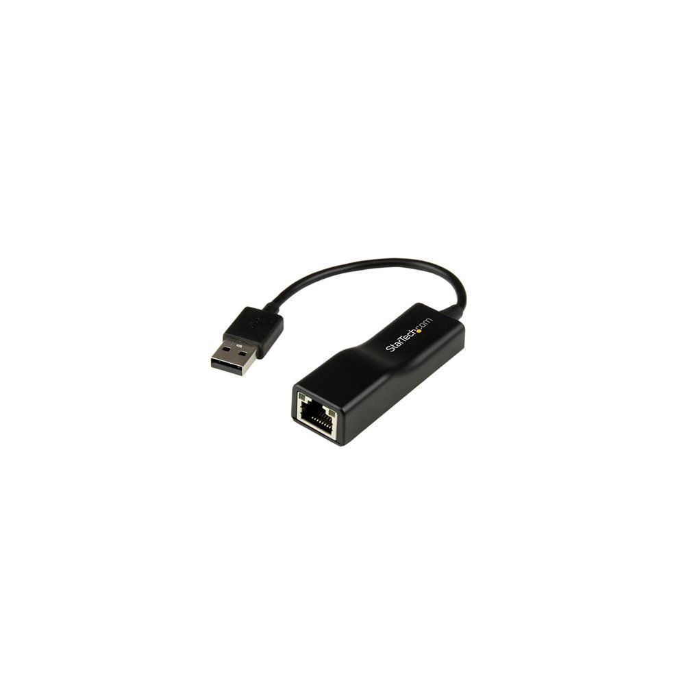 Startech.com adaptador externo usb 2.0 de red fast ethernet 10/100 mbps - negro