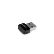 startech.com mini adaptador de red inalámbrico usb 2.0 a wireless n de 300 mbps - wifi externo 802.11n 2t2r negro