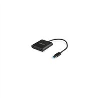 startech.com adaptador gráfico externo usb 3.0 a 2 puertos hdmi 4k - adaptador de ví­deo externo 4k para 2 monitores negro