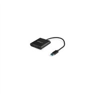 Startech.com adaptador gráfico externo usb 3.0 a 2 puertos hdmi 4k - adaptador de ví­deo externo 4k para 2 monitores negro