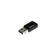 Startech.com mini adaptador de red usb 2.0 inalámbrico wireless-ac de banda doble ac600 - wifi 802.11ac 1t1r negro