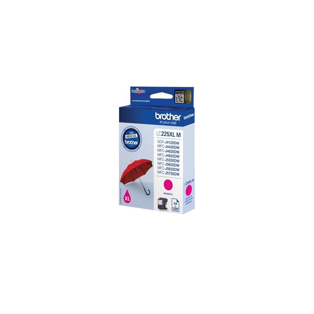 Cartucho brother lc-225xlm magenta lc225xlm
