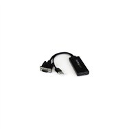 startech.com adaptador vga a hdmi con audio y alimentación usb â?? conversor vga a hdmi portátil â?? 1080 p negro