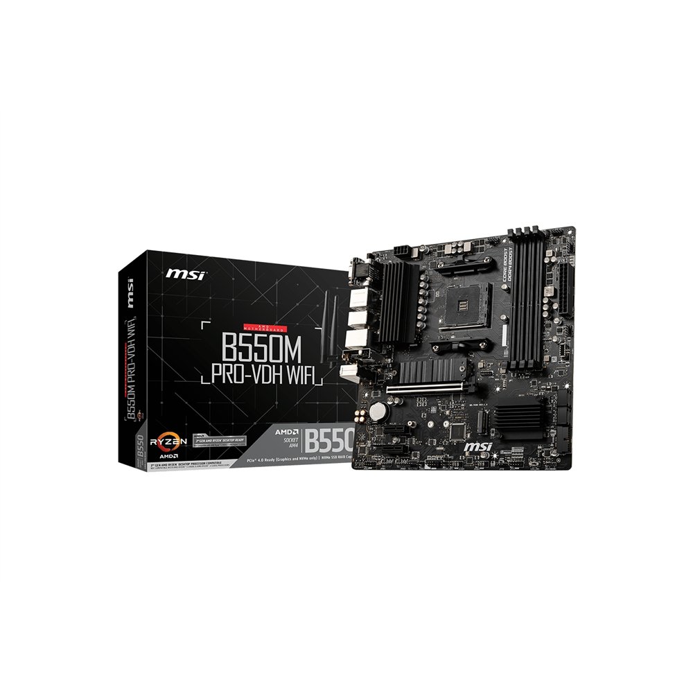 Placa base msi am4 b550m pro-vdh wifi 911-7c95-008