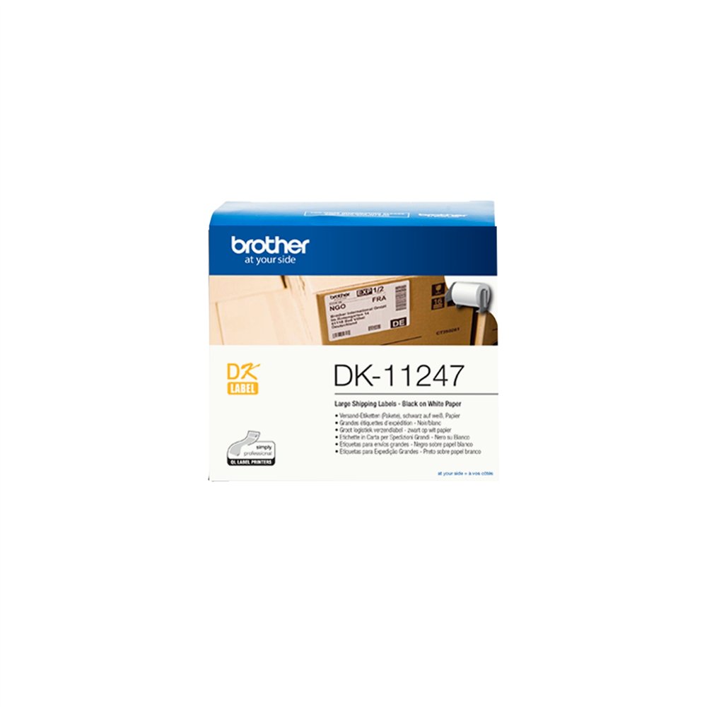 Etiquetas papel precortadas brother 103 x 164mm 180e ql1050 ql1100 dk11247