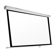 pantalla manual phoenix videoproyector pared y techo posicion ajustable carcasa blanca tela super resistente phpantalla200/150