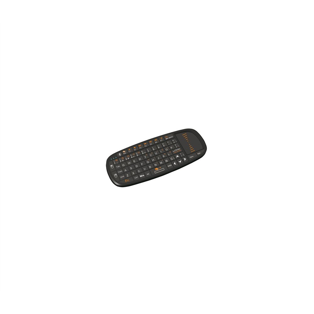 Mini teclado phoenix bluekey presenter bluetooth mini receptor usb con touchpad y puntero laser negro PHBLUKEYPRESENTER