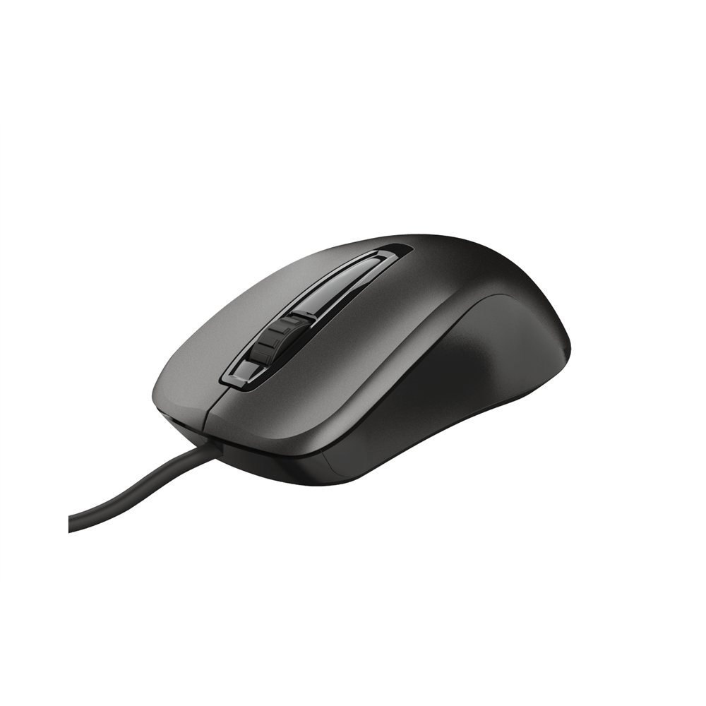 Raton trust carve usb tipo a optico 1200 dpi ambidextro 23733