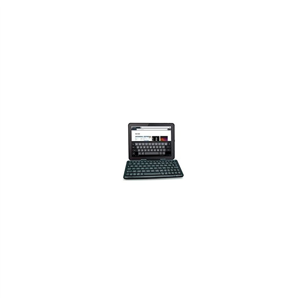 Mini teclado phoenix inalambrico bluetooth keytablet multimedia soporte universal para tablet ipad negro PHKEYTABLET