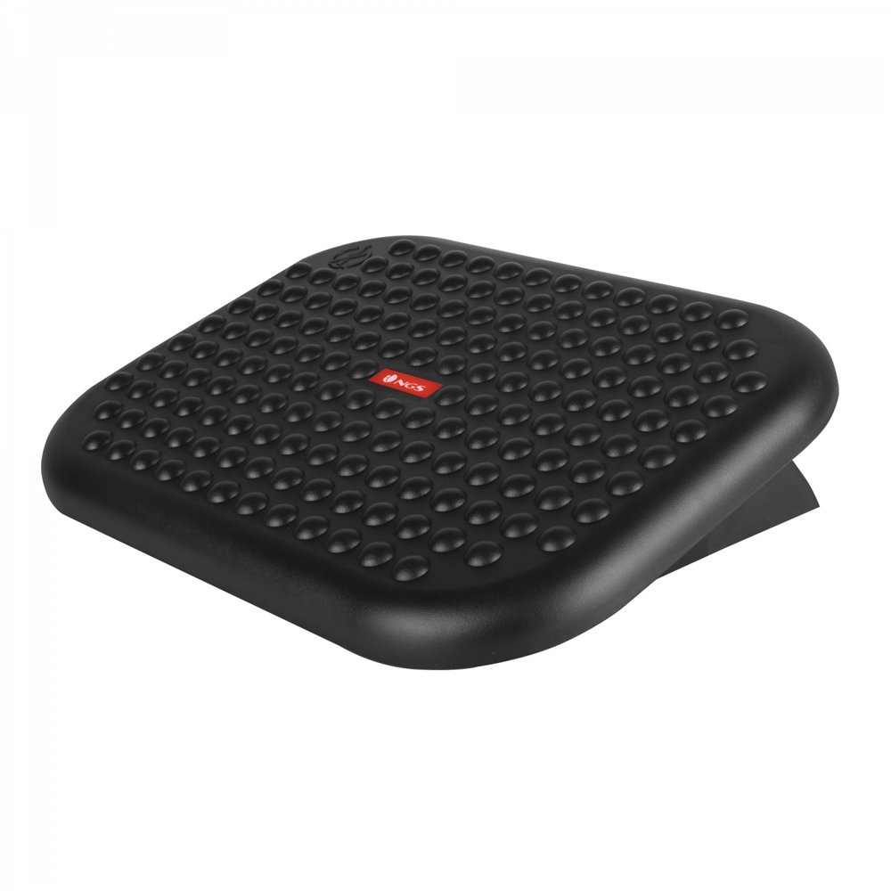 Reposapies ergonomico ngs inclinacion 0 a 15 altura ajustable 448x335mm pies antideslizantes negro footnest