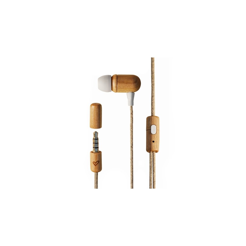 Auriculares energy sistem mini jack 3.5mm madera de cerezo natural  450428