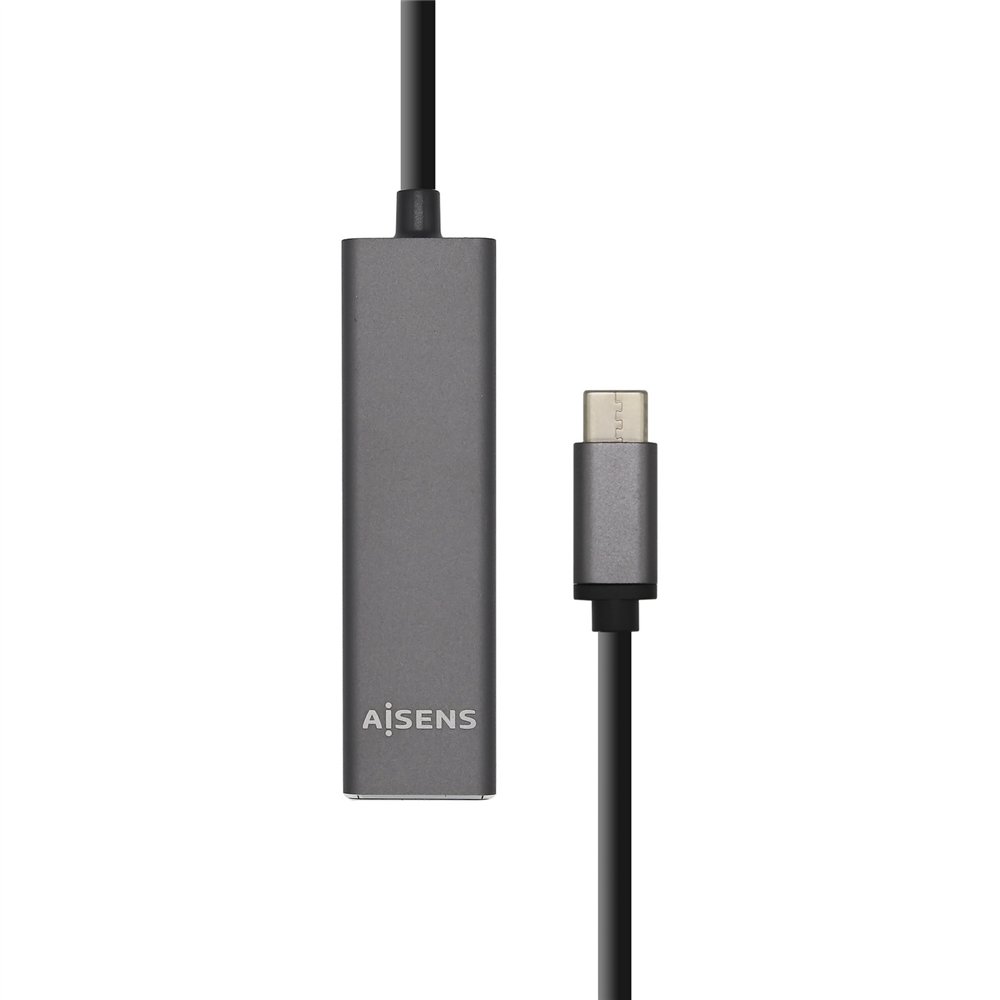 Hub aisens usb 3.1 tipo-c 4 puertos usb 3.0 hembra antracita a109-0403