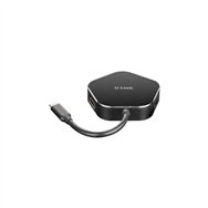 D-link base para portatil y replicador de puertos alambrico thunderbolt 3 negro plata dub-m420