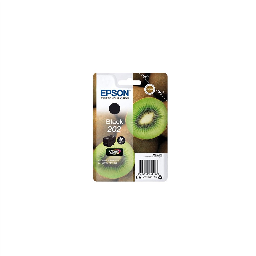 Cartucho epson kiwi singlepack black 202 claria premium ink negro c13t02e14010