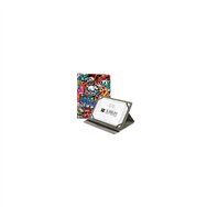 Funda tablet subblim trendy graffiti universal 10.1p exterior acabado en pu posicion stand 3 angulo cierre banda sub-cut-4tc010