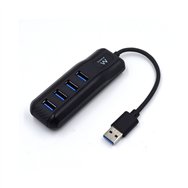 Hub ewent 4 puertos usb 3.1 tipo-a 5000 mbit/s negro ew1138
