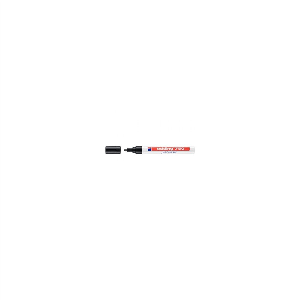 Rotulador permanente edding 750 trazo 2-4mm secado rapido negro 750-001