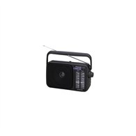 Radio portatil panasonic am fm ac altavoz 770mw negro rf-2400deg-k