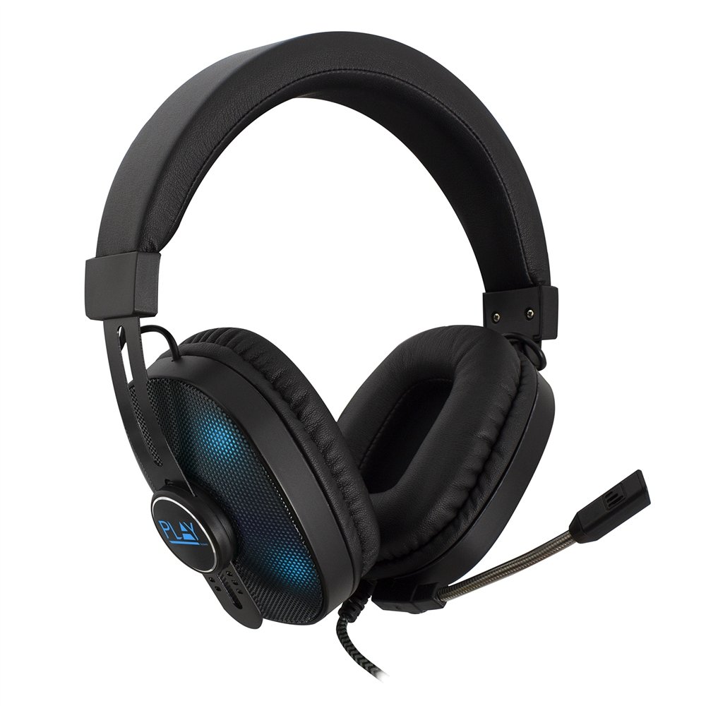 Auriculares gaming ewent play 2 conectores 3.5mm usb negro pl3321