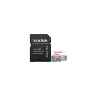memoria sandisk microsdhc 32gb + sd adapter 45mb/s escritura 48mb/s lectura gris blanco sdsqunr-032g-gn3ma