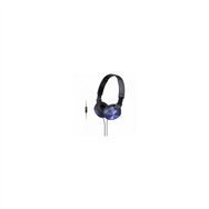 Auriculares sony con microfono integrado jack 35mm azul mdrzx310apl