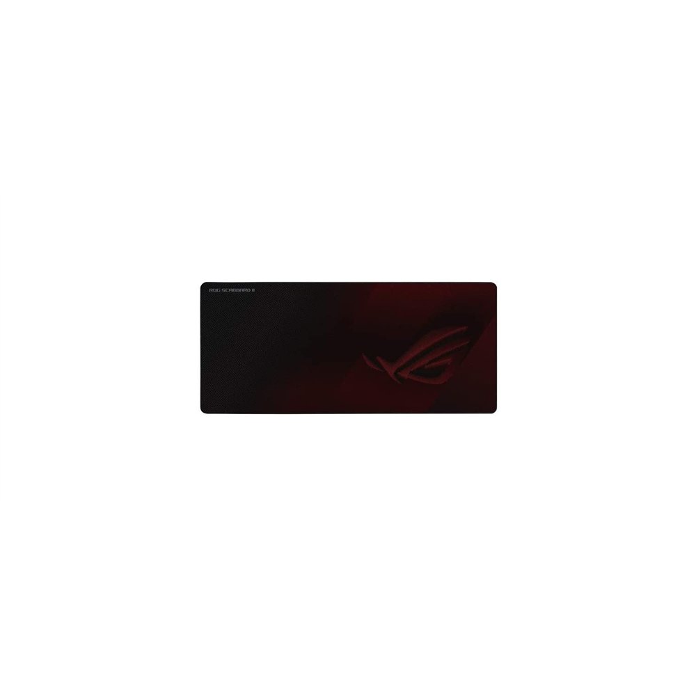 asus rog strix scabbard ii alfombrilla de ratón para juegos negro rojo gaming