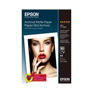 papel epson archival matte paper - a4 - 50 hojas c13s041342