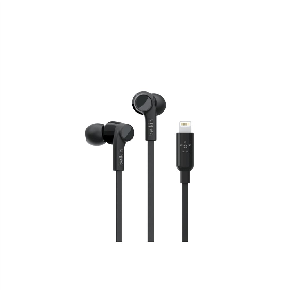 auriculares belkin rockstar dentro de oí­do usb tipo-c negro g3h0002btblk