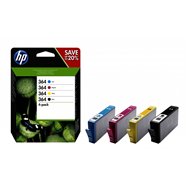 Hp 364 original negro, cian, magenta, amarillo rendimiento estã¡ndar