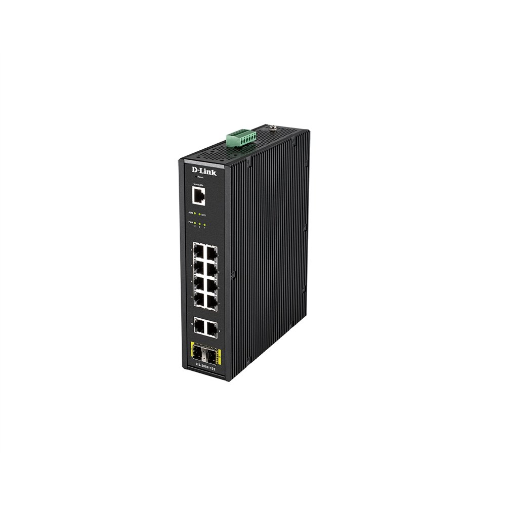 Switch d-link gestionado l2 10puertos gigabit ethernet 10/100/1000 negro dis-200g-12s