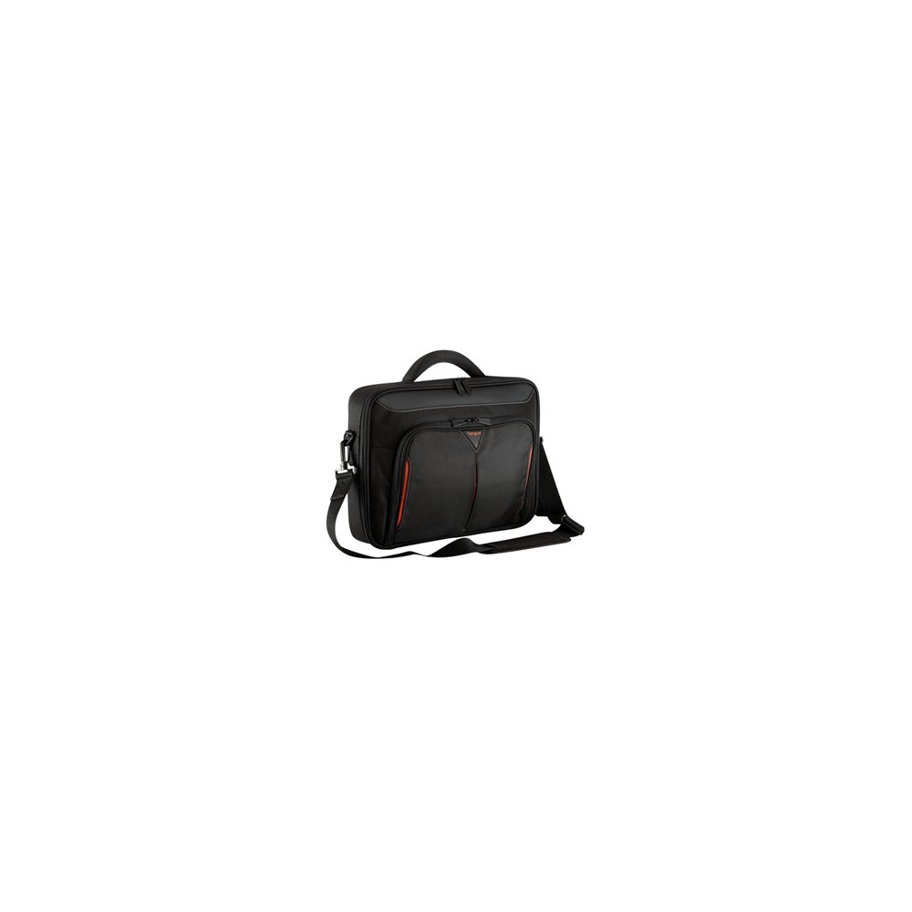 Maletin targus classic+ clamshell case para portatiles 15.6p poliester negro cn415eu