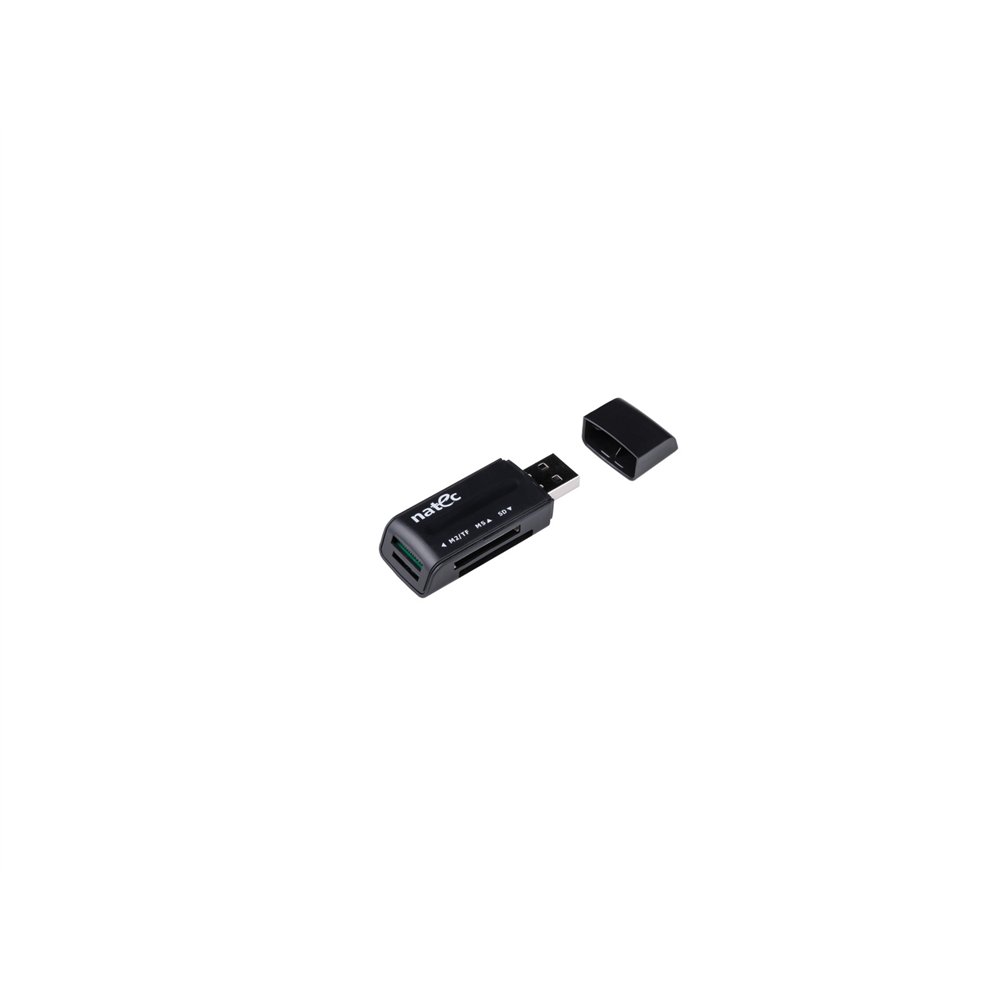 lector de tarjeta natec ant 3 mini usb 2.0 negro ncz-0560