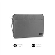 Funda subblim urban laptop sleeve para portatiles 15.6 gris sub-ls-0ps0102