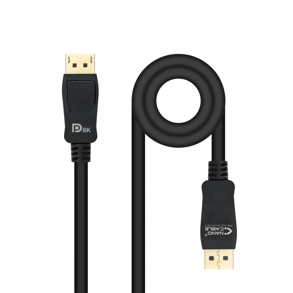 Cable nanocable displayport macho a macho 1m negro 10.15.2501