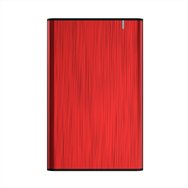 Caja aisens para disco externo 2.5 usb 3.1 rojo ase-2525red