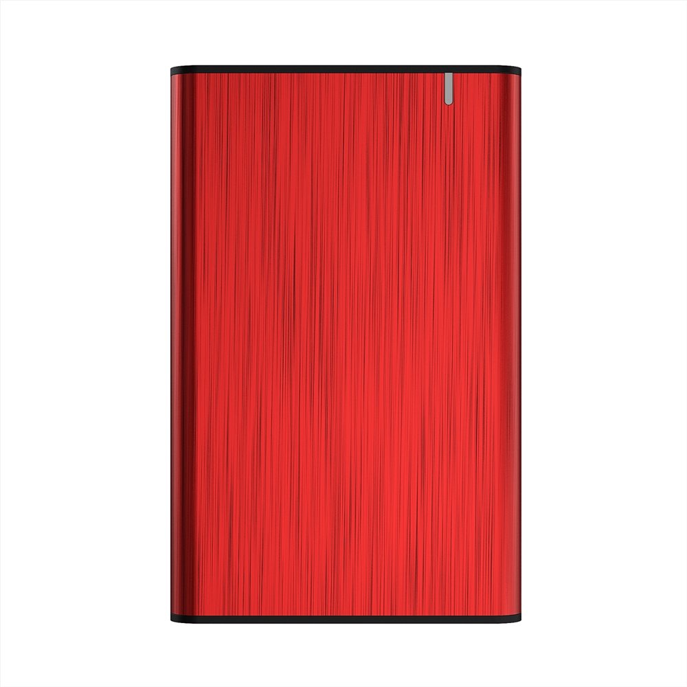 caja aisens para disco externo 2.5 usb 3.1 rojo ase-2525red