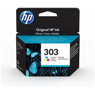 Cartucho hp 303 original rendimiento estã¡ndar cian, magenta, amarillo t6n01aeabe