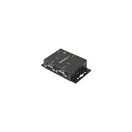 Startech.com concentrador hub industrial de 2 puertos serie serial rs232 a usb 2.0 type-b montaje riel din pared negro