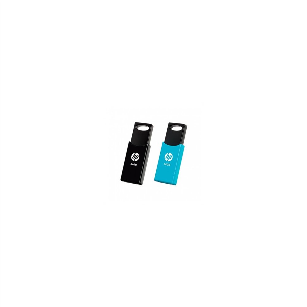 Hp hpfd212-64-twin pendrive usb 2.0 64gb v212w negro azul