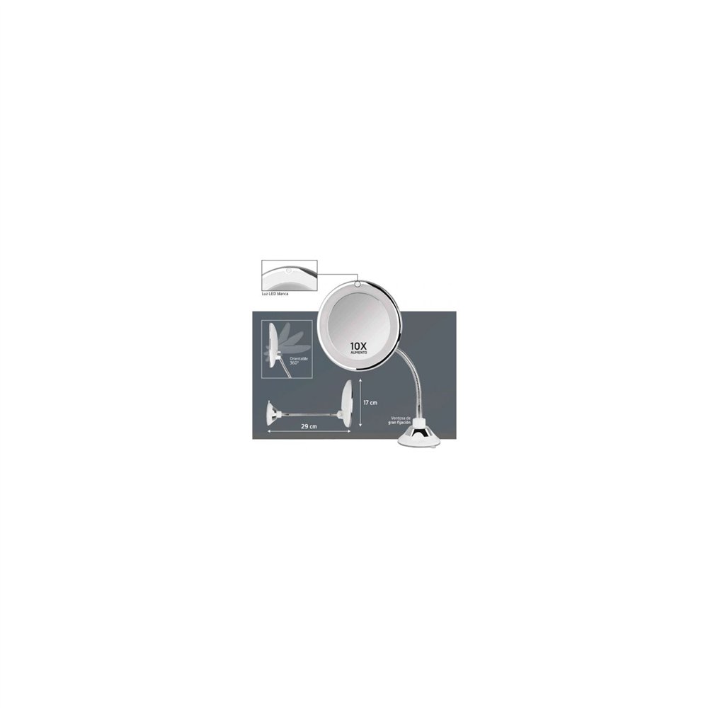 orbegozo esp 1200 espejo cosmético de pared plata 17655 o
