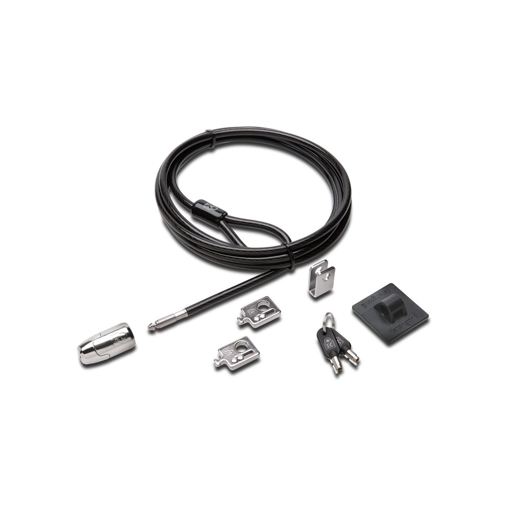 Kit de seguridad kensington con candados para ordenador de sobremesa y perifericos 20 negro plata k64424ww