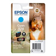 Cartucho epson squirrel singlepack cyan 378 claria photo hd ink c13t37824010
