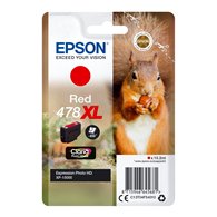Cartucho epson squirrel singlepack red 478xl claria photo hd ink c13t04f54010