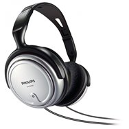 Auriculares diadema philips interior con cable para tv 3.5mm 6.5mm negro plata shp2500/10