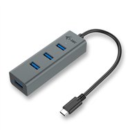 hub i-tec metal usb tipo-c 4puertos usb 3.2 gen 1 gris c31hubmetal403
